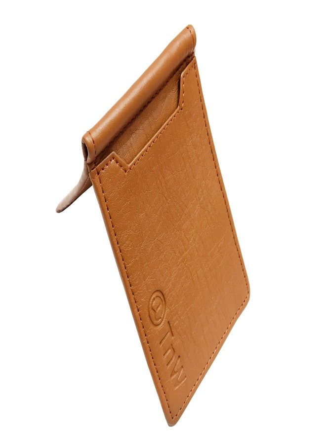 TnW Men's Artificial Leather Money Clipper Tan - Image 3
